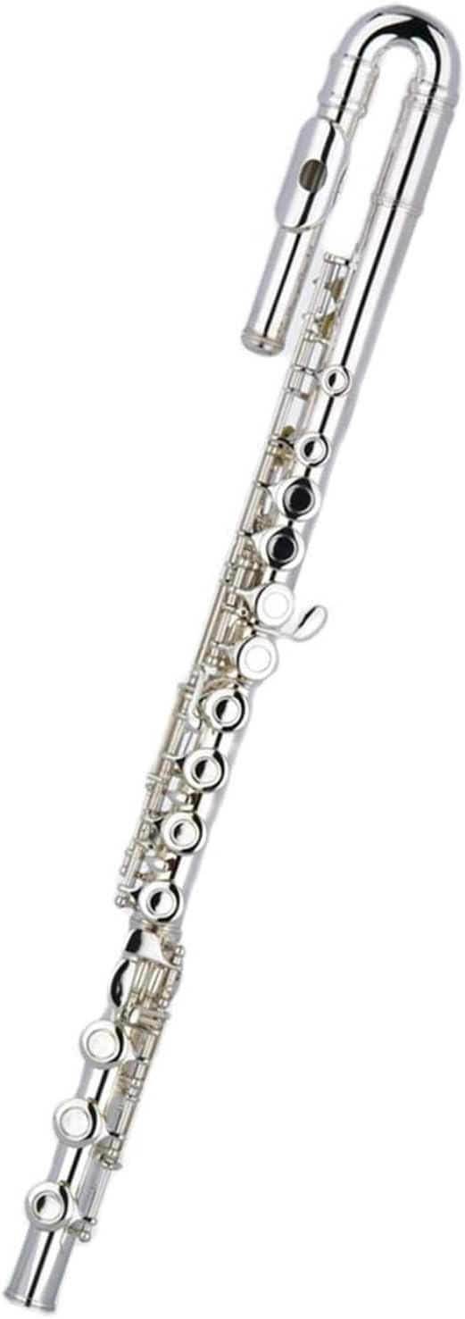 20mm Flute Curved Head Joint Mouthpiece Replacement Flute Repair Parts Woodwind Instrument Accessory Silver