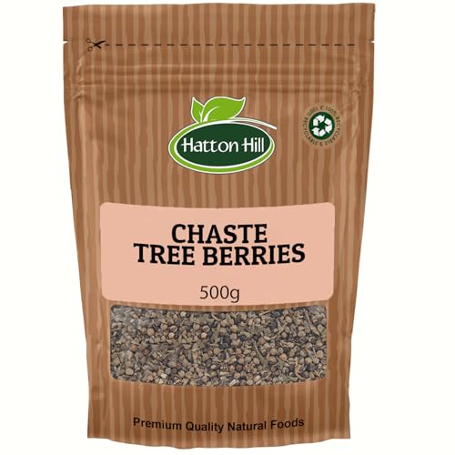 Chaste Tree Berries (Agnus Castus) 500g by Hatton Hill - Ideal for Herbal Teas