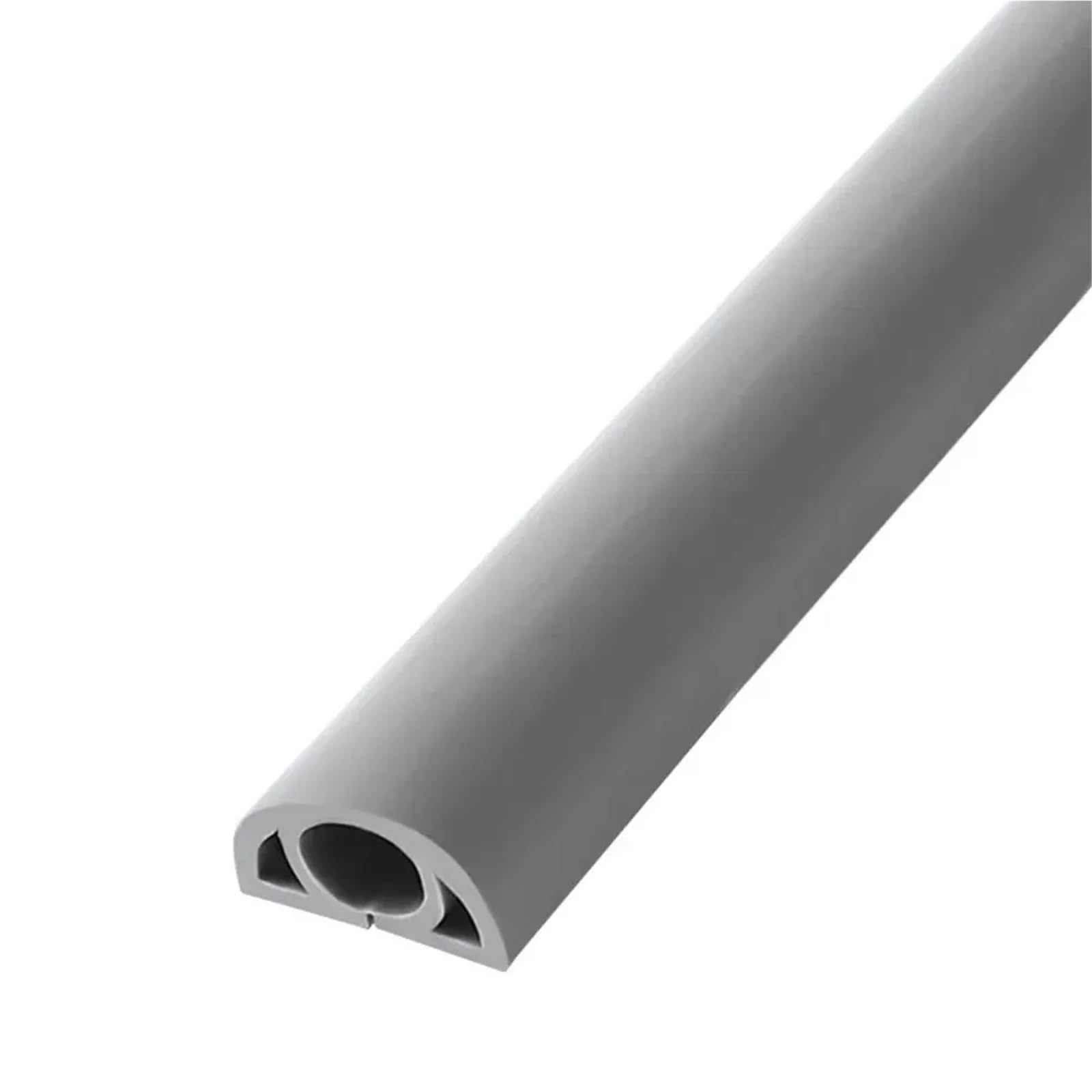 Protecteur de câble cache couverture cordon plancher, PVC Flexible 1M/3.0M-adhésif for le bureau, la maison, l'atelier, l'entrepôt, Garage(Gray,3.0M)