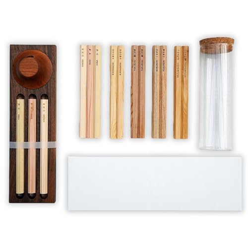 木聞器ブラックチェリー製杯型香筆シャープナー[スペシャルセット]500g[No.336] / リラックス 木製 トレー 削り器 ひのき すぎ ひば 広島県