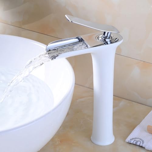 Mitigeur de lavabo cascade à commande unique eau chaude et froide - 3