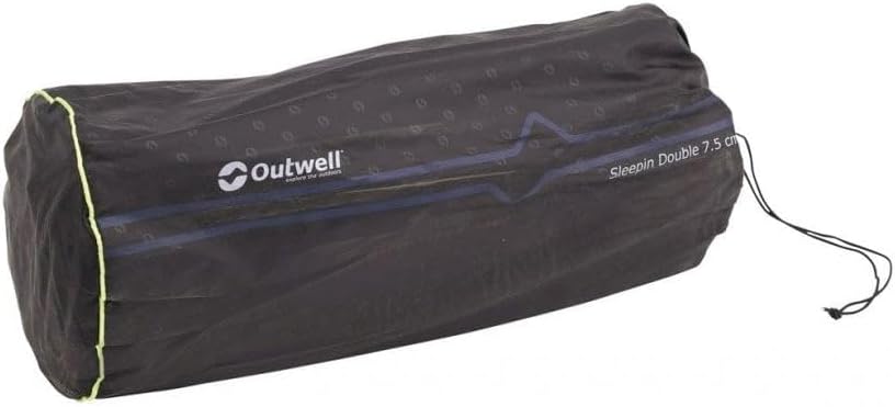 Outwell Sleepin Double Mat 7.5 CM rolled up and stored in its carry bag