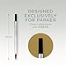 Parker Rollerball Pen Ink Refill | Fine | Black QUINK Ink | 1 Count