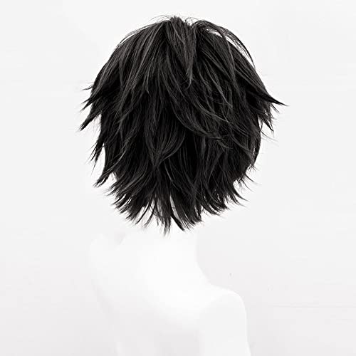 Perruque courte bob noire idéale pour sublimer vos soirées déguisées et fêtes