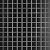 Merola Tile Metro 1" Square Matte Black 6" x 6" Porcelain Mosaic Tile Sample