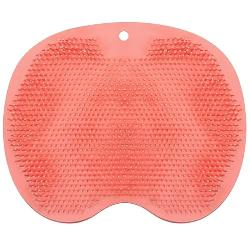 2-in-1 Foot Scrubber Mat for Shower & Back Exfoliator | Non-Slip Silicone Massage Pad with Strong Suction Cups | Dead Skin Remover & Foot Cleaner for Men, Women & Elderly (Multicolor)