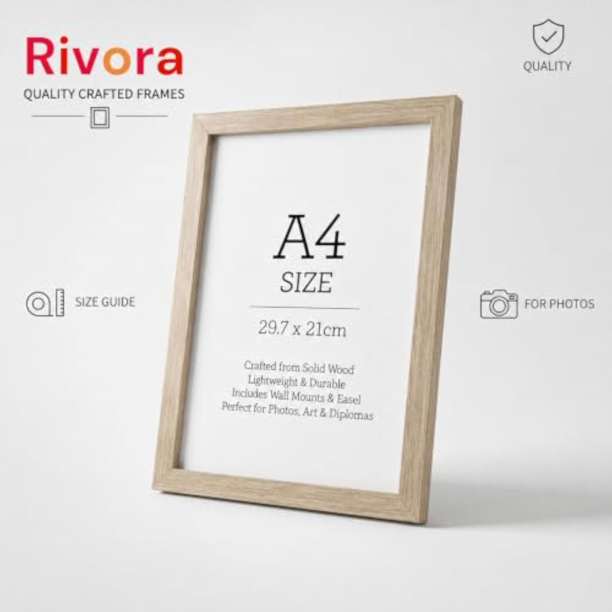 Wooden-Framed Cherry Fruit Illustration Art for Workspace