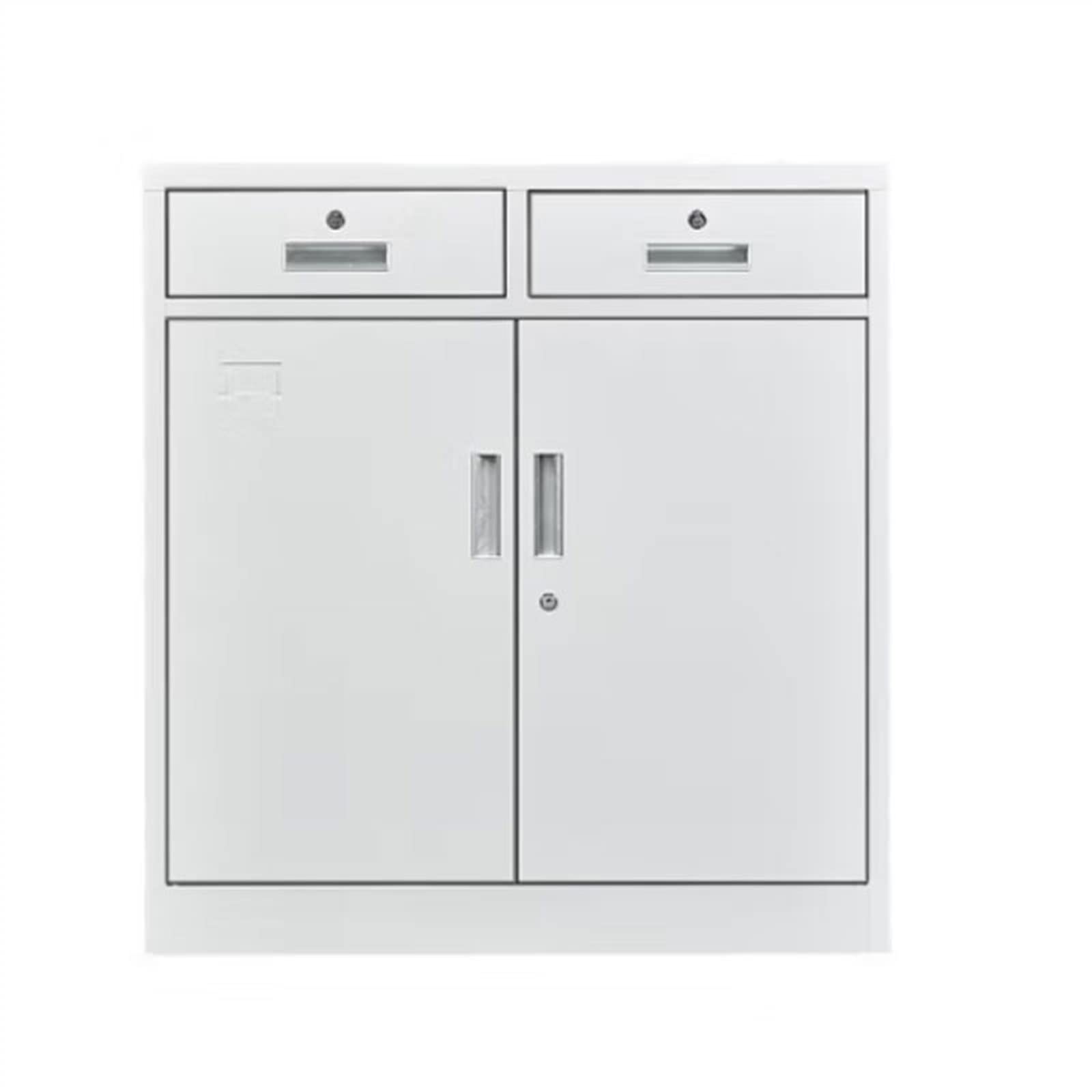 Aioneer Compact 2-Drawer Steel Filing Cabinet S - Secure Home & Office Storage Solution For Documents & Accessories - Ideal Small Filing Cabinet For Nization-1.3mm