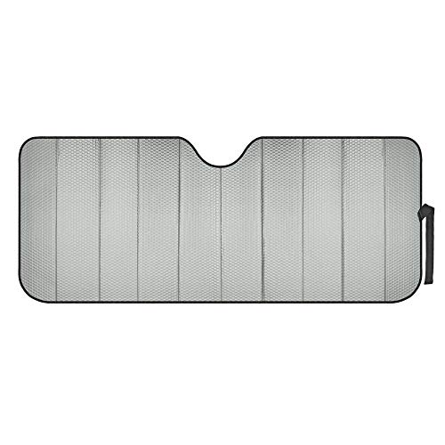 Motor Trend Front Windshield Sun shade - Accordion Folding Auto Sunshade for Car