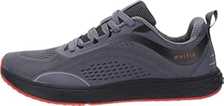 WHITIN Mens Zero Drop Wide Toe Box Road Running Shoes Size 12 Lightweight Sports Walking Workout Comfortable Width Tennis Athletic Width Outdoor Grey 46