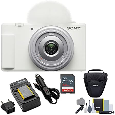 Sony ZV-1F Vlog Camera for Content Creators and Vloggers (White) ...
