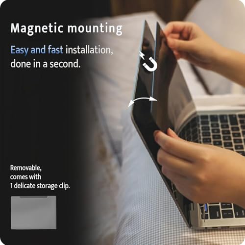 Image of Pxin MacBook Air 13 Inch Privacy Screen Filter - No Eye Strain | Anti Blue Light + Anti Glare