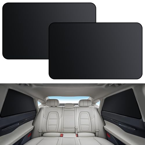 XCBYT Pare Soleil Voiture Magnétique 2 Pièces, Rideaux Voiture Bébé, Pare Soleil Occultant Latérale Protection UV, Protection Vie Privée