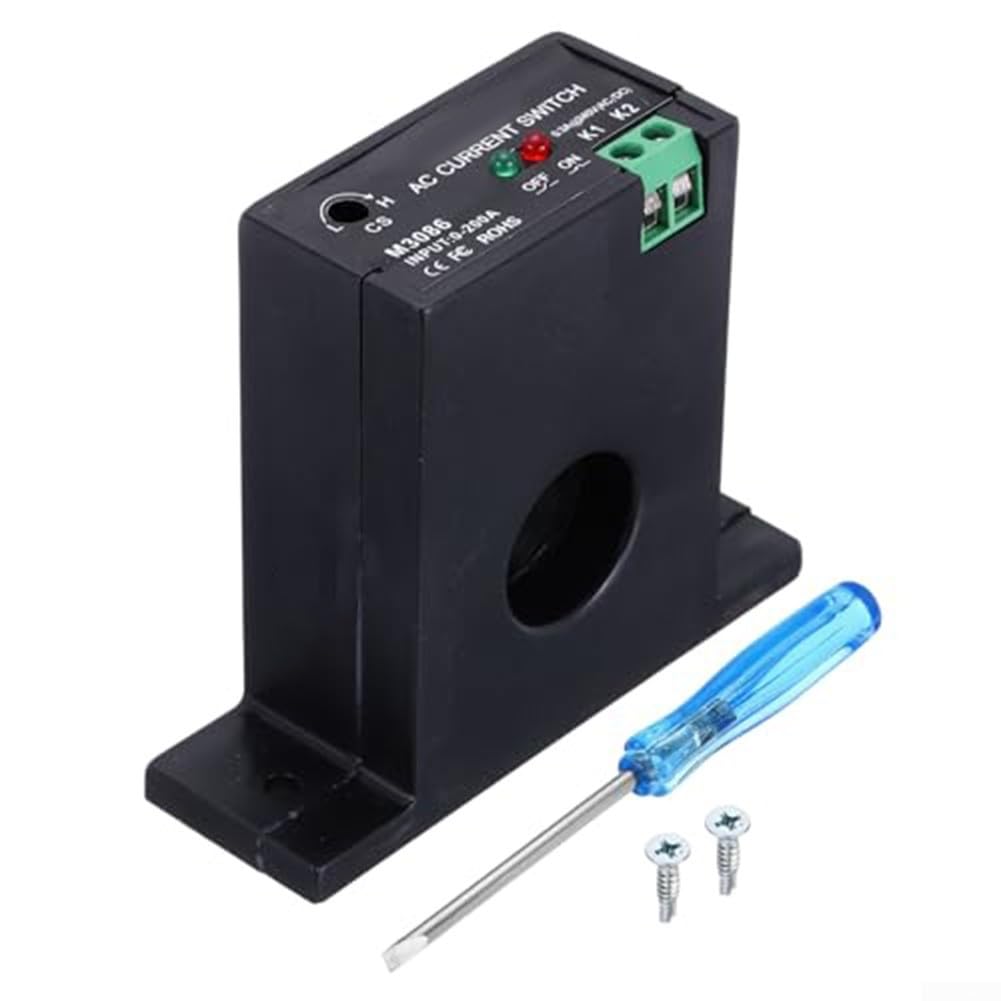 Detección de corriente CA M3086 para evitar sobrecargas en motores con alarma automática LED