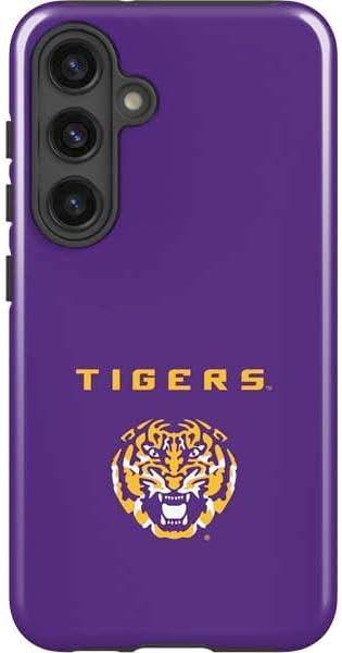 Skinit Impact Phone Case Compatible with Galaxy S24 Plus - Officially Licensed LSU Purple Tiger Mascot Design