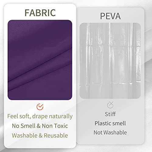 Image of ALYVIA SPRING Waterproof Fabric Shower Curtain or Liner Royal Purple, 72x72