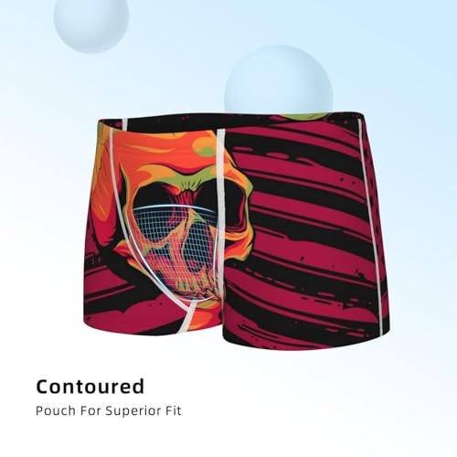 Boys' Cotton Boxer Brief Soft Underwear-Skull And Flag Usa4