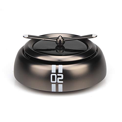 QBUC Car Air Freshener Solar Energy Rotating Cologne Car Aromatherapy Diffuser Interior Decoration