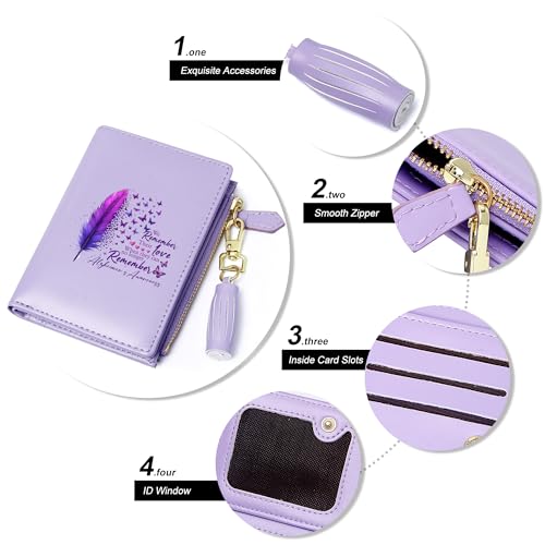 Customized Women's Wallets with Motivational Words, Holiday Gift, Birthday Gift for Parent, Graduation Commemorative Gift for Her Him 1117h4