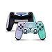 PS4 Controller Skin de 46 North Design, 3M Technology, Ombre Bright Purple Green Galaxy Stars Universe, Apto Para PS4 Regular, Pro, Slim Controladores, Fabricado en Canadá