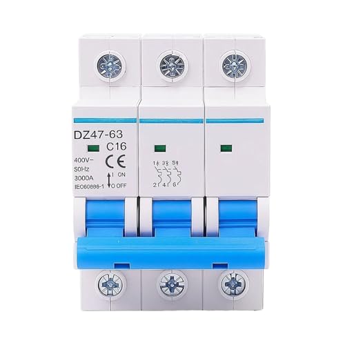 Protección del motor trifásico con el interruptor magnético DZ47-63 3P de carril 380V