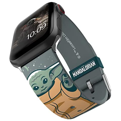 Star Wars: The Mandalorian - The Child Snow Smartwatch Strap - Officially Licensed, Compatible with Every Size & Series of Apple Watch (watch not included) Cover