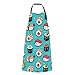 ALALAL Grembiule da sushi carino delizioso delizioso da cucinare divertente delizioso gustoso e carino cravatta regolabile per sushi con tasche per adulti
