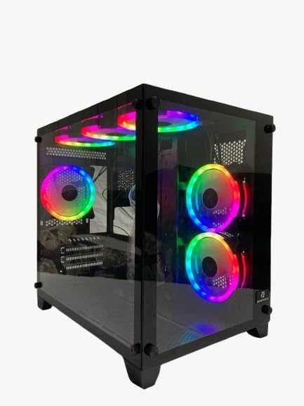 Gameforce Aqua Micro ATX Oyuncu Kasası, 6x120 mm RGB Fan - Görsel 1