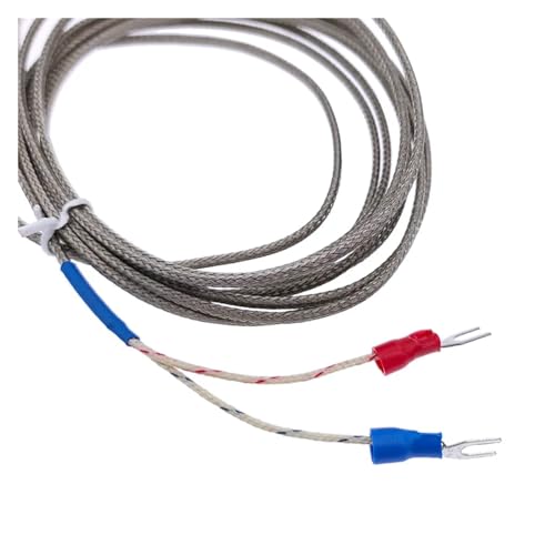 Sensor de termopar tipo K de acero inoxidable y sonda 150mm con cable 4m para alta temperatura 3