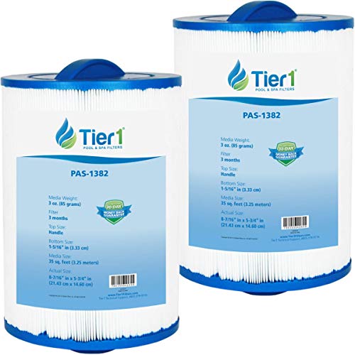 Tier1 Pool & Spa Filter Cartridge 2-Pk | Replacement For Maax Spas Of Canada, Pleatco Pas35P, Pmax50, Filbur Fc-0300, 5Ch-35, Sd-00779 And More | 35 Sq Ft Pleated Fabric Filter Media #TOP7