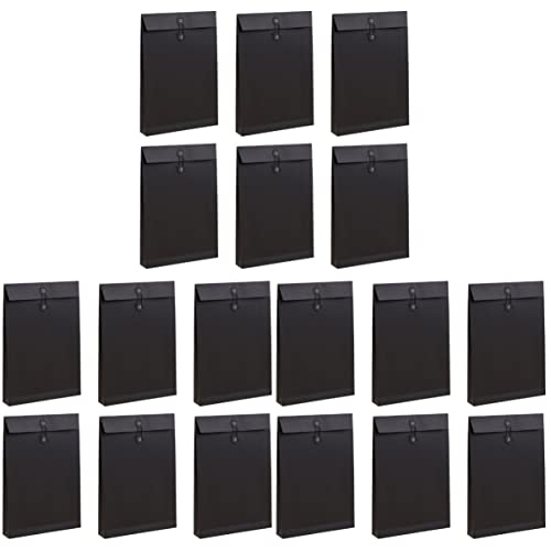 RHRYTCH ブラウンペーパーファイルフォルダー クラフトポートフォリオドキュメント収納ケース ビジネスファイルホルダー カラー封筒 ビジネス封筒 クラフト衣類フォルダー 印刷可能なクラフト紙 a4 12個