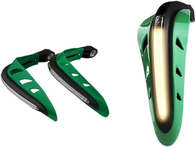 Universal Motorcycle Protection Gear Windproof LED Light Handlebar HandGuards Motorbike Hand Guard Handle Protector Shield