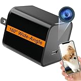 ALPHA TECH WiFi Indoor Pet Camera – 160° Wide-Angle – App Control – Dual-Band 2.4G/5G WiFi – Plug-in Home Camera for Pet Care – iOS & Android