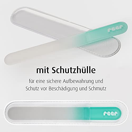Reer PremiumCare Baby Glas-Nagelfeile, Made in EU, weiß, 81043 – Ansicht 2