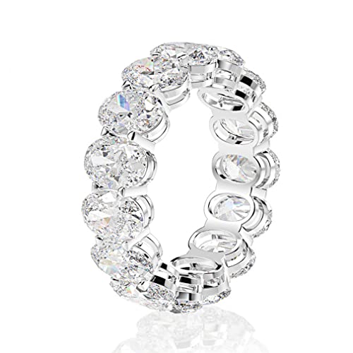 Bague coupe ovale en diamant en carbone pour sublimer vos tenues