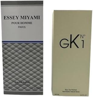 TWISHA Men’s Cologne Essey Miyamie & GK 1 Combo with Long Lasting Romatic Scent With A Modern Twist Suitable for All Skin Type Fragrance Daily Used Long-Lasting Perfume for Men 3.4 Fl Oz Each