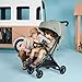 Inglesina Quid³ Stroller, Planet Green - Compact Reclining Travel Stroller for Baby & Toddler 0-55 lbs, One Hand fold, Car seat Compatible, Airplane Overhead, Lightweight, Foldable, XL UPF 50+ Canopy