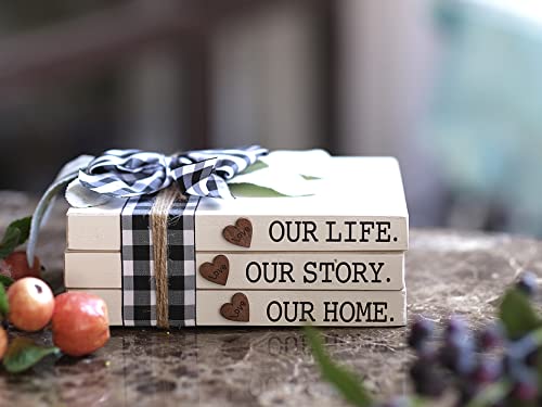 Ourlifeourstoryourhomefarmhousestackedbooks3stackeddecorativebooksrusticwoodensignsforhomedecorhousewarminggifts  Urban Country Home Decor Our life our story our home farmhouse stacked books 3 stacked decorative books rustic wooden signs for home decor housewarming gifts  urban country home decor