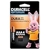 Duracell Pilha Optimum AAA Palito Duracell Com 4 Unidades