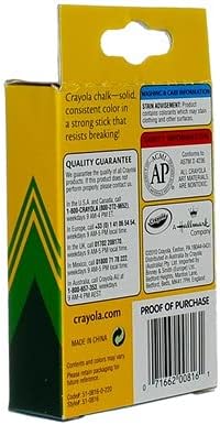 Miniatura 7 de Crayola Palitos de tiza de colores, 12 unidades, 2 paquetes