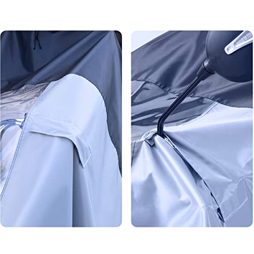 FBHFSUIEF Manteau de pluie imperméable à capuche, coupe-vent, for vélo, électrique, moto(Oran,5XL) – vue 6