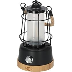 Lampara Bambu Calada Brennenstuhl linterna camping recargable/lámpara de camping CAL 1 con cuerda de cáñamo y base de bambú (350 lm, IP44, hasta 75h de iluminación, luz regulable, power bank)