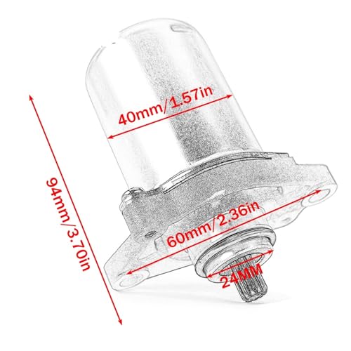 Motor de arranque para Piaggio Zip SP y scooters 50cc 2T repuesto compatible 5506108 3