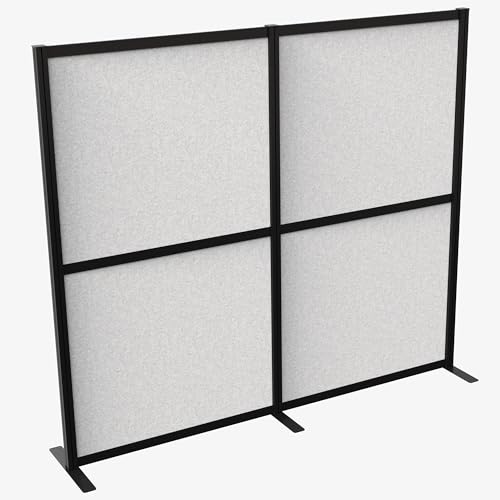VIVO Light Gray Freestanding 76 x 66 inch Privacy Panel, PP-MWS63B