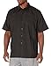 Chef Code Utility Work Shirt with Button Front and Vent Side Panels (L, Black)