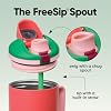 Termo de acero inoxidable Owala FreeSip 40 oz Strawberry Fields | Aislamiento de triple capa | Tapa a prueba de fugas con botón | Tapa de doble rosca para zurdos y diestros 3