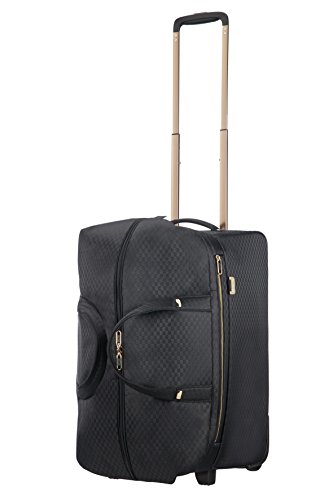 Samsonite WH, Black (Black/Gold), Duffle with wheels 55 (55 cm - 68.5 L)