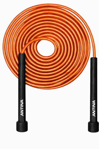 Image of Worldwide Adjustable Skipping Rope for Men & Women Speed Jump Rope for Exercise, Gym, Sports & Fitness (Orange)