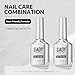 GAOY 2 Pcs 16ml No Wipe Gel Top Coat, Glassy Clear Gel Top Coat, High Gloss Finish for UV Light Cure Nail Polish