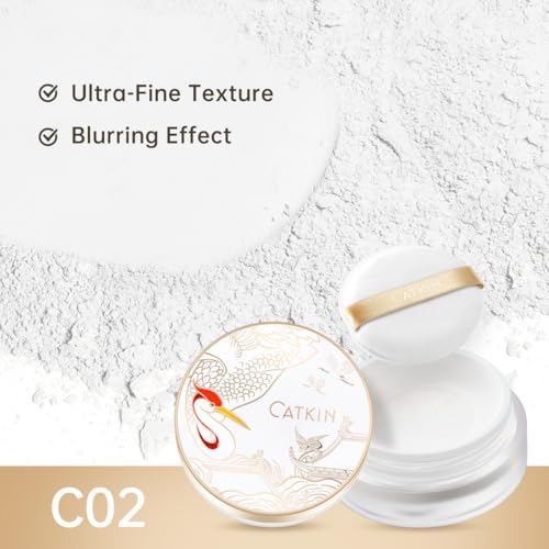 CATKIN Dreamworld Air Makeup Loose Powder Setting Finishing Powder Oil Control shimmer (C02)